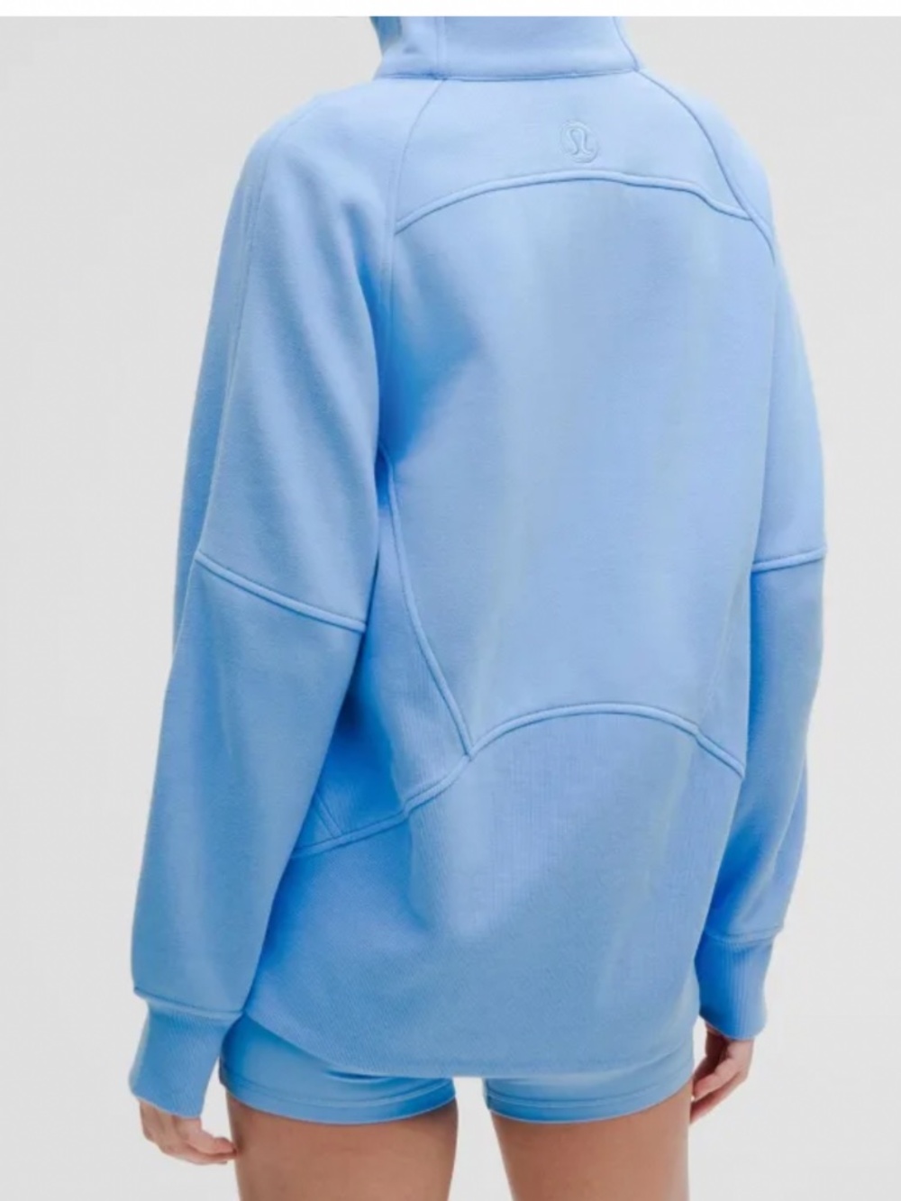 Lululemon Scuba Oversized Sweatshirt Funnel Neck Half Zip Longer Length Sinatra